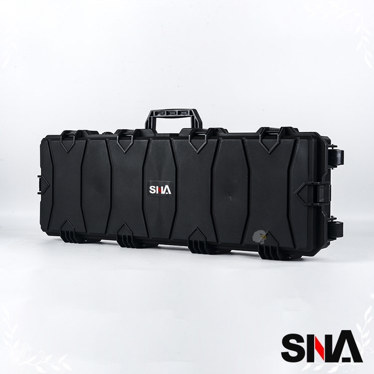SNA 戰武102公分槍箱帶輪 拖式箱防水防塵 壓力釋放閥SNA-W0139BK 硬殼高防撞耐用工具箱戰術槍盒耐撞攜行箱滾輪槍箱長槍盒收納盒高密度