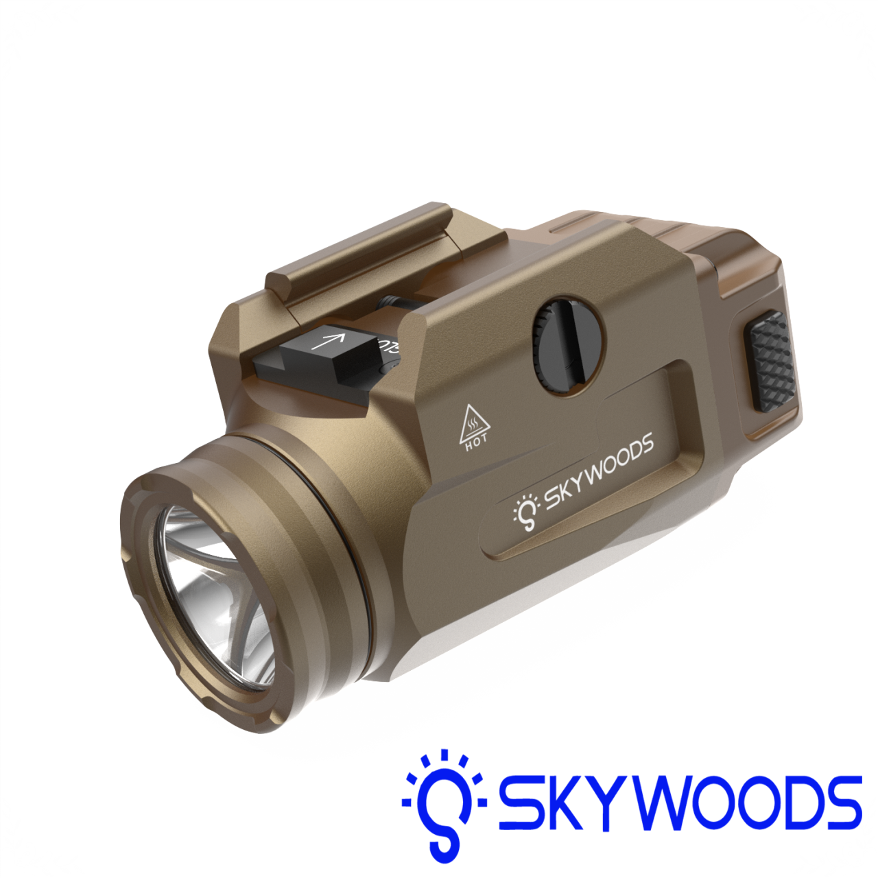 Skywoods 戰術槍燈(沙) PL520 XPL-V6 寬軌 1913 Glock 導軌 強光燈