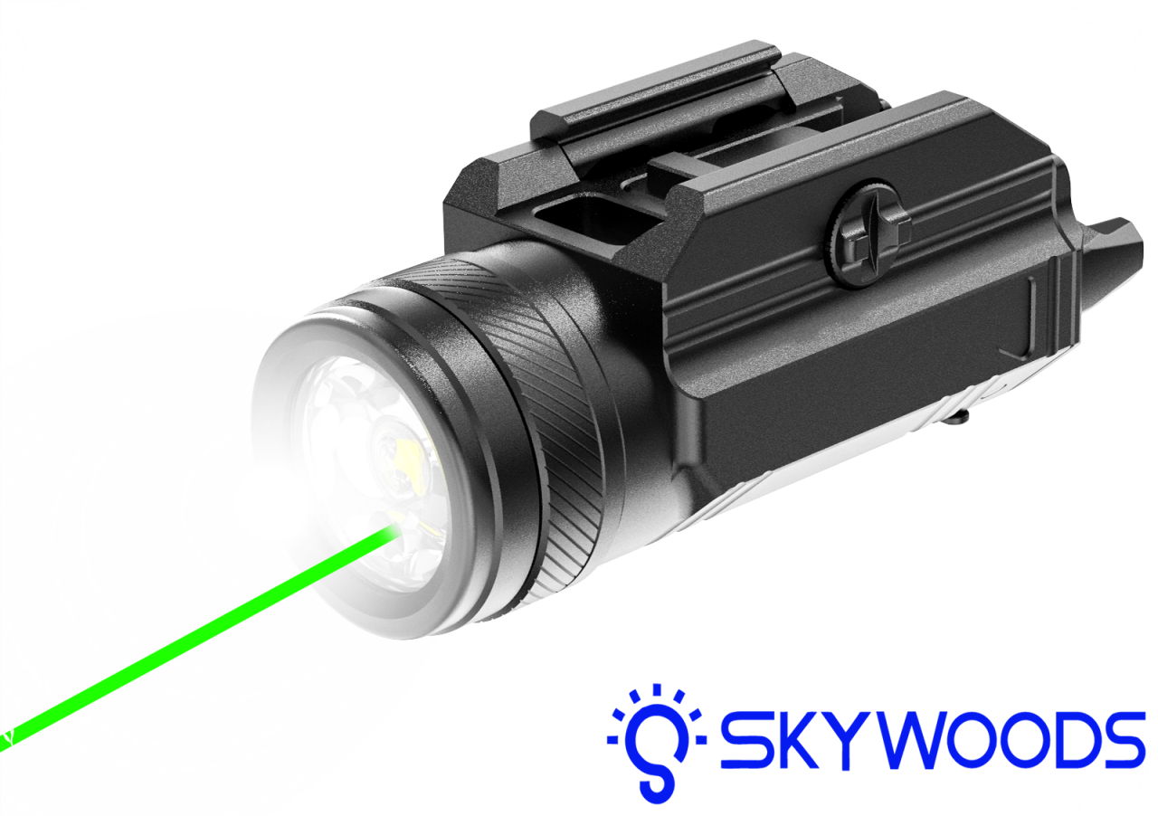 Skywoods PL800G(綠雷射) 800流明 戰術槍燈 防水 防塵 防震