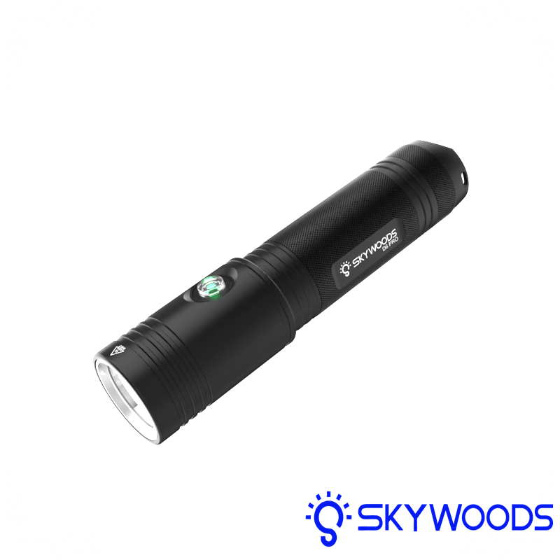 Skywoods D6 PRO 2000流明 潛水手電筒 水陸兩用 夜潛戶外防水 自由潛水