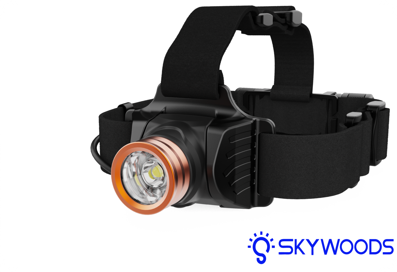 Skywoods OHL600 600流明 頭戴式頭燈 野外 爬山 騎行 抓魚 海邊 露營