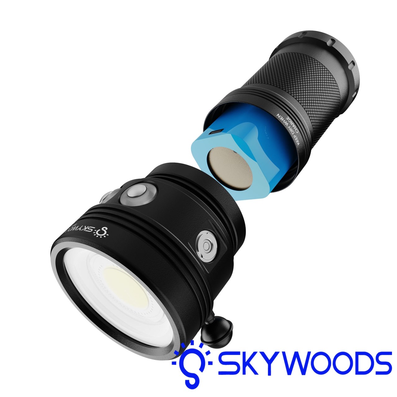 Skywoods WVL7000 7000流明 水下攝影燈 水陸兩用 夜潛戶外防水 自由潛水