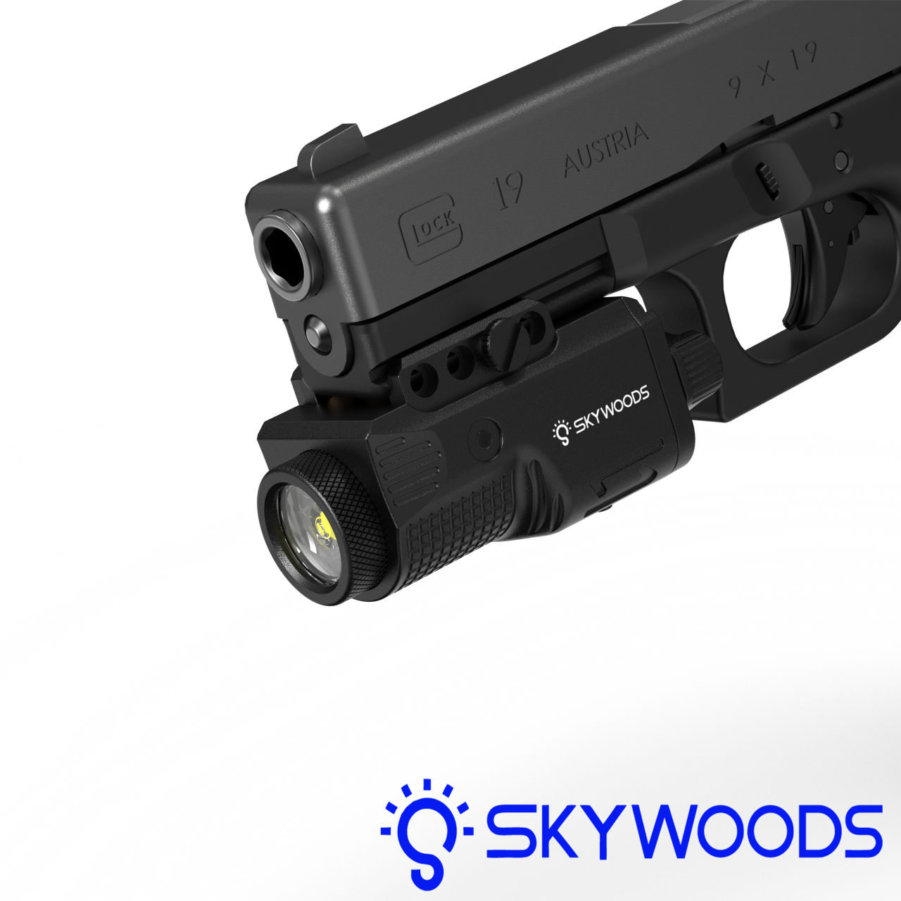 Skywoods PL460 460流明 聚光燈 戰術槍燈 雷射器 強光戰術燈 寬軌 防水 防塵 防震