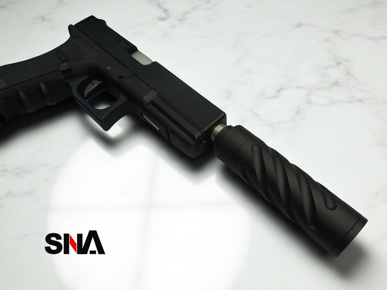 SNA AIRSOFT MOCK SUPPRESSOR WITH FOAM