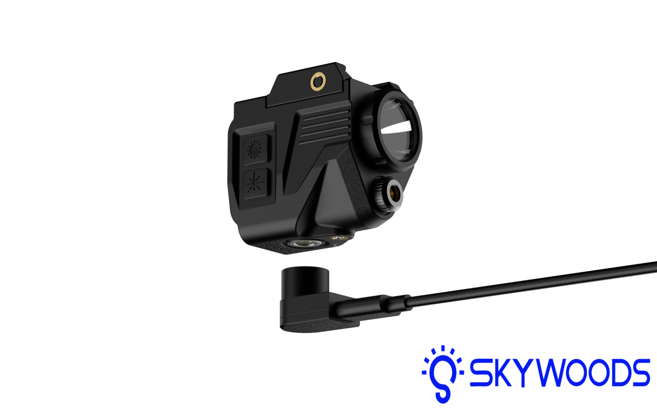 Skywoods L52980(綠雷射) 420流明 磁吸充電 軍規戰術槍燈 防震 防水