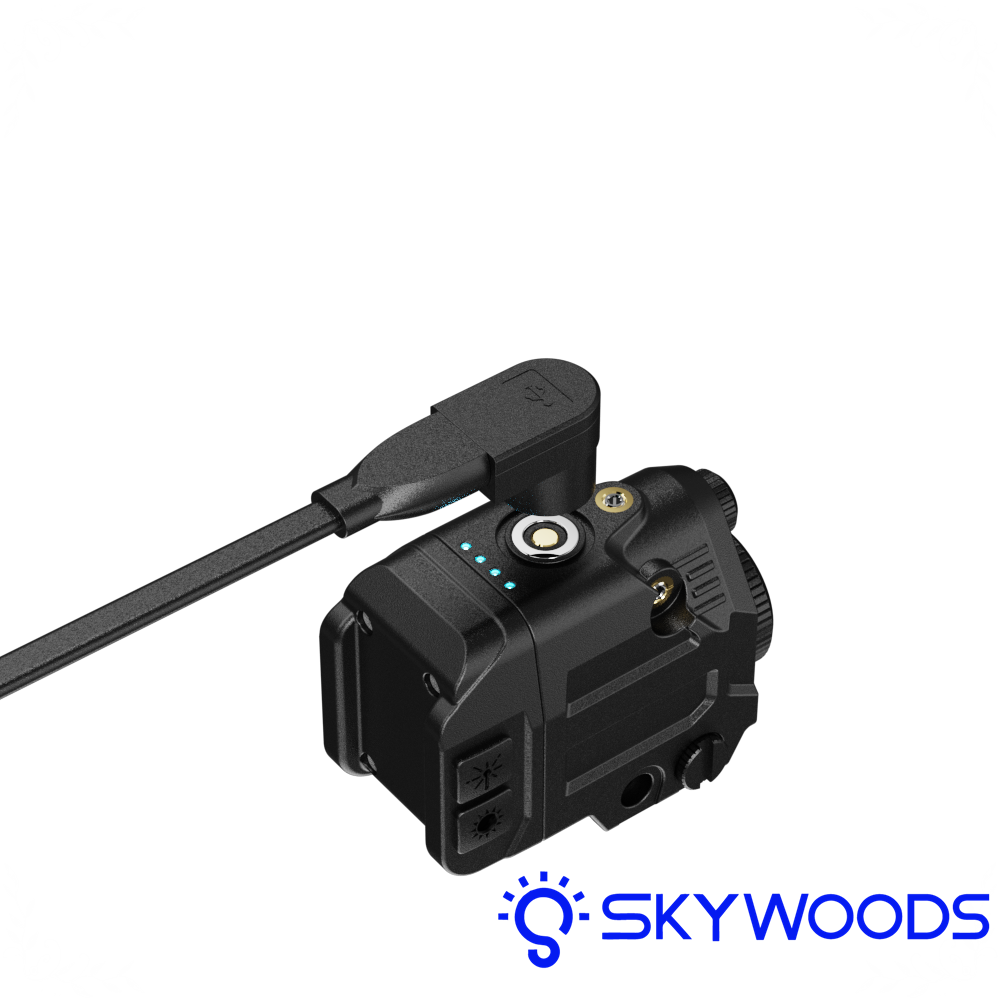 Skywoods PL340(綠外線) 槍燈 USB充電 軍規戰術槍燈 防震 防水