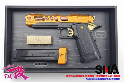 【改】SNA HI-CAPA 4.3 橘粉 比賽競技版 瓦斯手槍 MARUI 核心+CNC改裝鋁合金