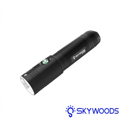 Skywoods D6 PRO 2000流明 潛水手電筒 水陸兩用 夜潛戶外防水 自由潛水