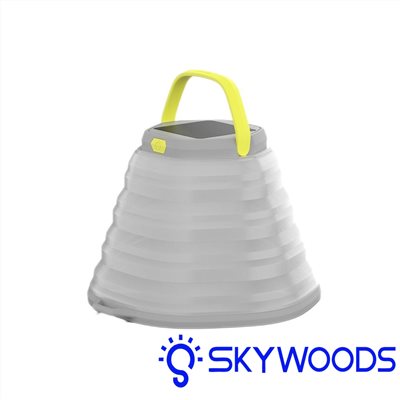Skywoods 可折疊太陽能野營燈(白) 300流明 L51980露營燈具 暖光 驅蚊燈 戶外 夜晚 手提